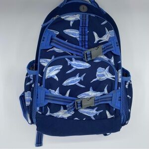 Pottery Barn Kids Mackenzie Blue Shark Backpack Large